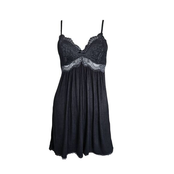 y2k goth lace slip mini dress - Picture 1 of 7